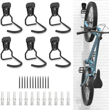 Bike Wall Mount with Fixed Hook, Heavy Duty Bike Storage Rack, Bike Rack by Housolution