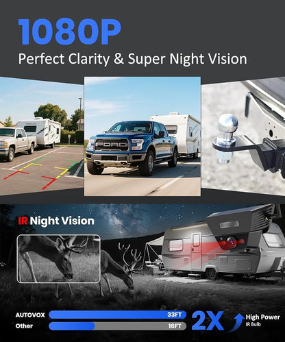 AUTO VOX Wireless Backup Camera Solar Magnetic: Portable Storage Bag Include - Image 4