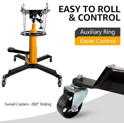 Transmission Jack 1660 lbs/ 0.75 Ton Capacity Hydraulic Telescopic Transmission - Image 3