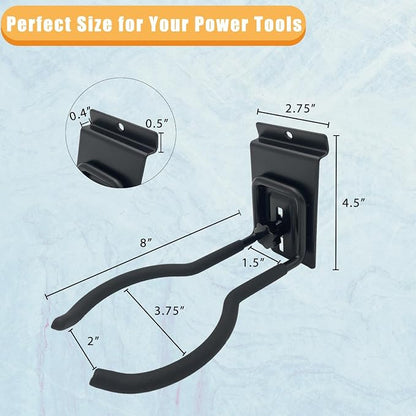 Adjustable Slatwall Hooks, Lockable Slatwall Weedeater Hanger, String Trimmer - Image 4