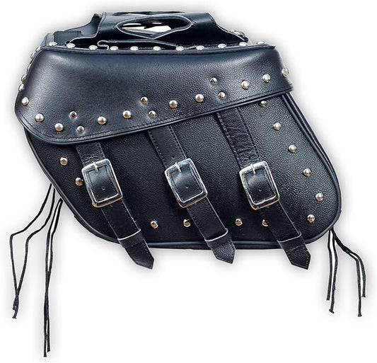 Motorcycle Saddlebags, 33L Large Capacity Saddle Bags Motorcycles, Genuine by Unknown