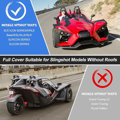 Polaris Slingshot Cover, Waterproof Windproof Sunproof Outdoor Protection - Image 5