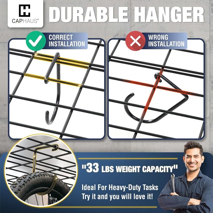 CAPHAUS 2-Pack Garage Shelving Wall Mounted 72x18 Inch, Heavy Duty Metal Wall - Image 4