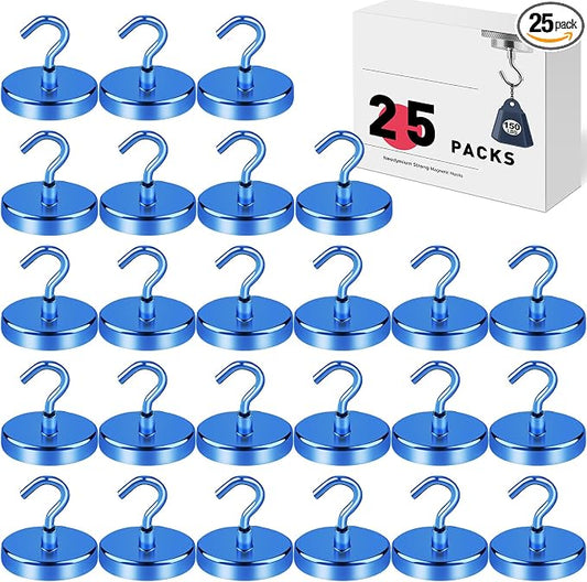 LOVIMAG Magnetic Hooks for Cruise Cabins, 150lbs Blue Magnetic Hooks for by LOVIMAG
