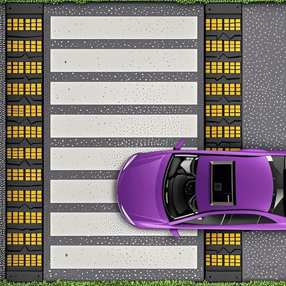 Speed Bumps for Driveway 35"x20"x2" Flexible Installation Connect Multiple - Image 9