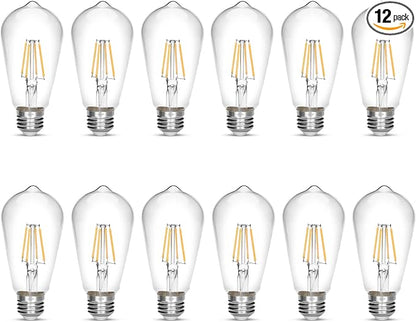 LED Edison Bulb 4W, Antique 40W Vintage Edison Bulb, E26 Light Bulb Non by NOTOC
