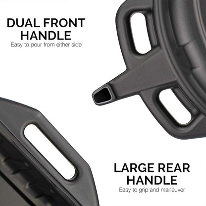 NEIKO 20762A Oil Drain Pan | Black Plastic Anti Splash | Motor Oil Drip Catcher - Image 3
