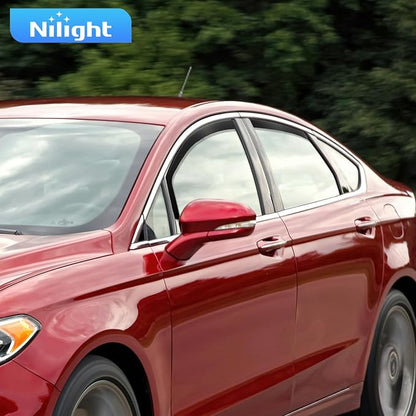 Nilight Vent Window Visors for Ford Fusion 2013 2014 2015 2016 2017 2018 2019 - Image 7