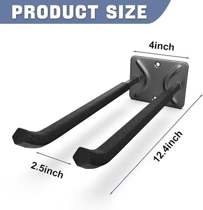 WALMANN Wall Mounted Garage Hooks, Heavy Duty 12-inch Tool Hooks - Image 3
