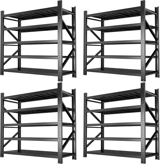 Metal Garage Shelving Heavy Duty, 5-Tier Adjustable Wire Storage Garage Shelves by Koestem