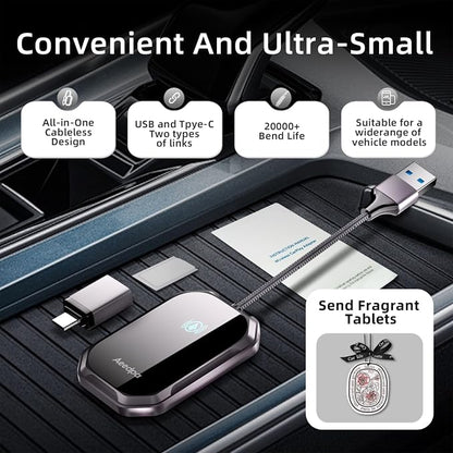 Wireless Android Auto CarPlay Adapter, Touch Connection - Image 8