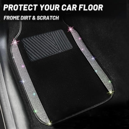 NBTEPEM Multicolor Bling Car Floor Mats Full Set, Universal Fit Most Cars - Image 8