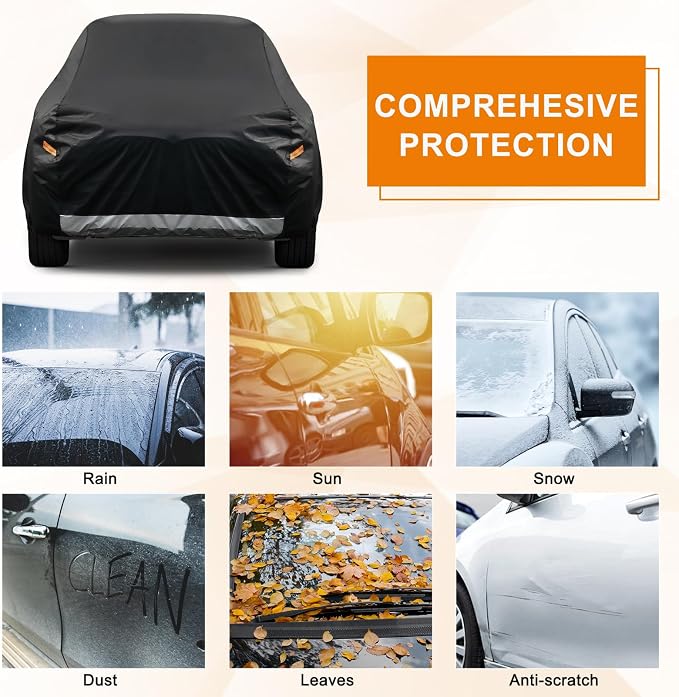 Kayme Truck Cover Custom Fit Dodge Ram 1500 Regular Cab Long Bed. Full Exterior - Image 3