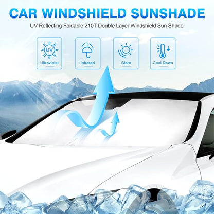 KUST Windshield Sun Shade for 2018-2024 Lexus LC Coupe Accessories Custom Fit - Image 2