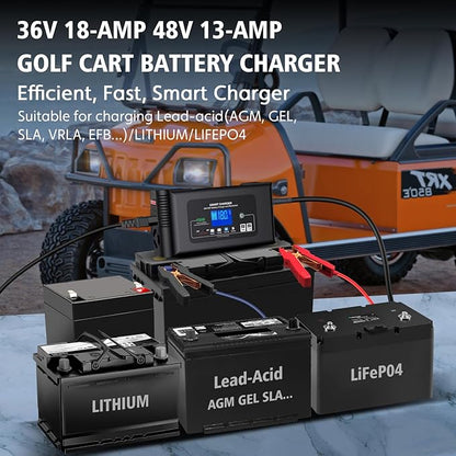 Golf cart Battery Charger, 48V 13A and 36V 18A Trickle Charger, 48 Volt cart - Image 6
