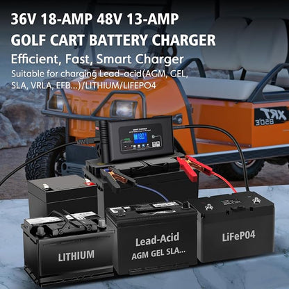 Golf Cart Battery Charger 36V 18A and 48V 13A Trickle Charger, 36 Volt Golf - Image 6