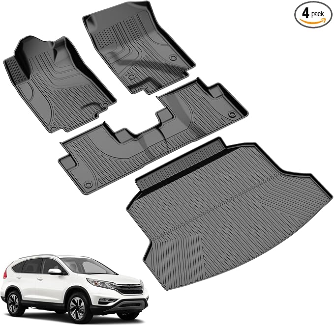 Floor Mats & Cargo Liner Fit for Honda CRV CR-V 2012-2016 LX, SE & EX by TTXLIGHTING%C2%AE