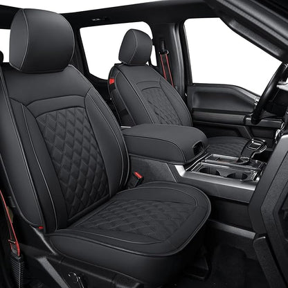 LUCKYMAN CLUB F150 Faux Leather Seat Covers Fit by LUCKYMANCLUB