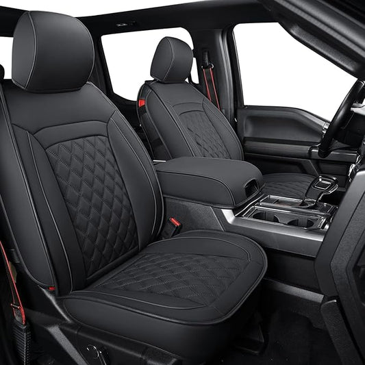 LUCKYMAN CLUB F150 Faux Leather Seat Covers Fit by LUCKYMANCLUB