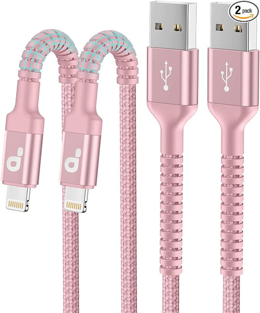 iPhone Charger 6FT 2Pack, Lightning Cable iPhone Fast Charging Cord Compatible by PRAKIE