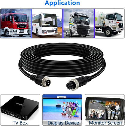 4-pin Aviation Video Extension Cable, Lonlonty Backup Camera Extension Cable - Image 5