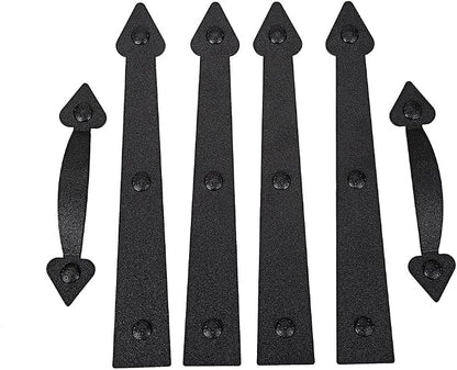 Magnetic Decorative Garage Door Curb Appeal Faux Hinges Handles Hardware Kit by AntiqueSmith