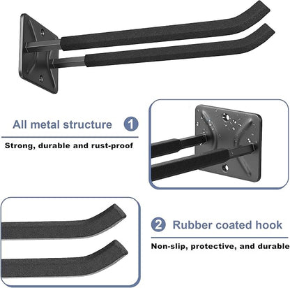 WALMANN Wall Mounted Garage Hooks, Heavy Duty 12-inch Tool Hooks - Image 5