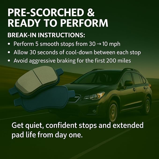 Premium Ceramic Front Brake Pads Replacement - Image 8