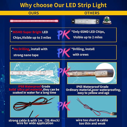 Car Led Strip Lights, Golf Cart Lights, 12V LED Strip Light - Image 3