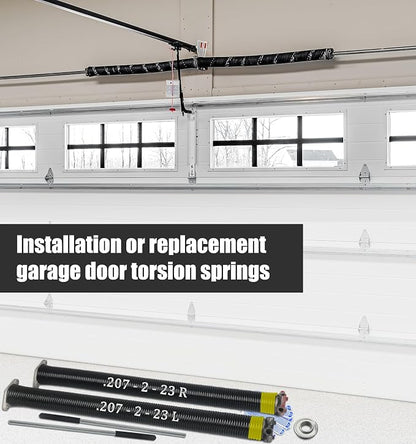 Garage Door Torsion Spring Set, Pair of 2" Electrophoresis Coated Garage Door - Image 7