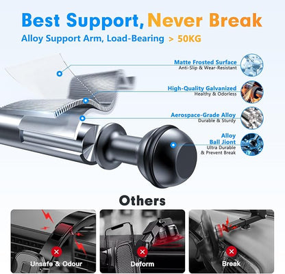 isuke for MagSafe Car Mount, Aluminum Alloy Magnetic Phone Holder for Car - Image 6