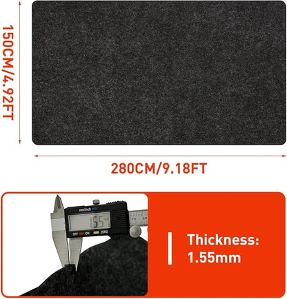 Golf Cart Parking Mat 4.9 ft × 9.1 ft Garage Floor Mat Oil Absorbent Waterproof - Image 4