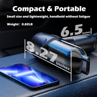 Car Vacuum Portable Cordless, 16000PA Powerful Suction, 5 in 1 Mini Handheld - Image 2