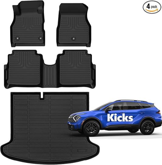 for Nissan Kicks Floor Mats 2024 2023 2022 2021 2020 2019 2018 Car Mats by Norand