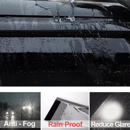 4pc Sun Rain Guards Window Visor Wind Deflector Compatible - Image 9