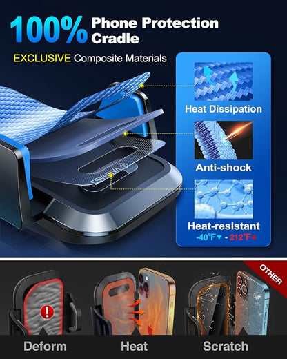 VANMASS Universal Car Phone Mount, 【Patent & Safety Certs】 Upgraded Handsfree - Image 9