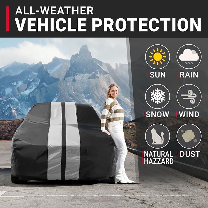 iCarCover Custom Car Cover for Buick Lesabre Waterproof All-Weather Rain Snow - Image 2