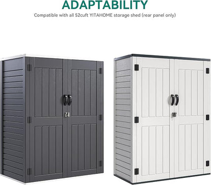 YITAHOME 2-Piece Metal Storage Shed Shelves - Image 6