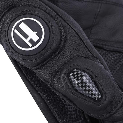 Harssidanzar Breathable Leather Motorcycle Gloves Touchscreen - Image 5