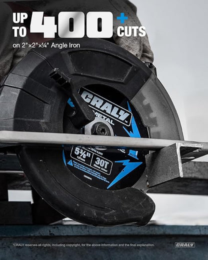 CRALY 5-3/8 Inch 30 Teeth Steel and Ferrous Metal Cutting Circular Saw Blade - Image 4