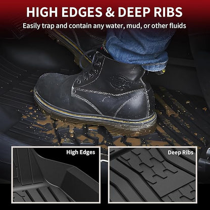 LASFIT Floor Mats Fit for Lincoln MKC 2019 2018 2017 2016 2015 TPE All Weather - Image 4