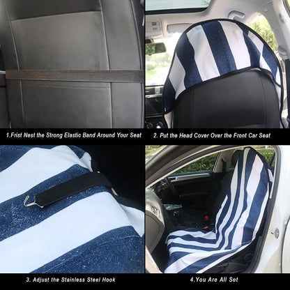 Car Seat Cover Protector Front Seats, - Image 4