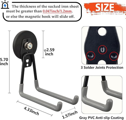 ULIBERMAGNET Magnetic Garage Hook, Cordless Drill Hooks Heavy Duty, Power Tool - Image 6