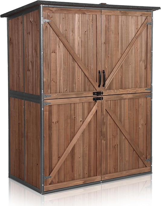 Outdoor Storage Shed with Floor by MEDEHOO