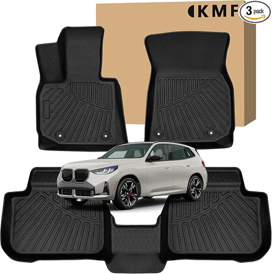 KMF Custom Fit Floor Mats for BMW X3 2025 M50/30 xDrive Accessories, All by KMF