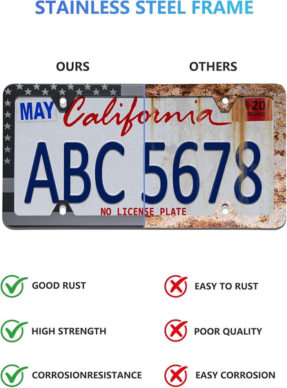 American Flag License Plate Frames - Image 6
