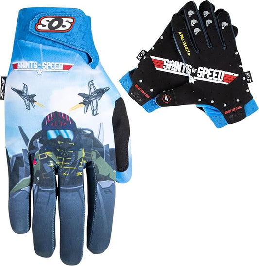 Saints of Speed Dirt Bike Gloves – Motocross, Mountain Bike, Motorcycle by SaintsofSpeed