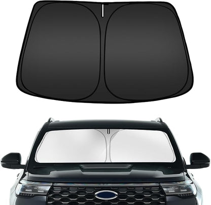 ARISMOTOR Windshield Sun Shade for Ford Explorer 2020-2025, Custom Fit Foldable by ARISMOTOR