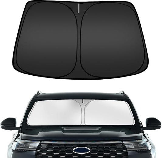ARISMOTOR Windshield Sun Shade for Ford Explorer 2020-2025, Custom Fit Foldable by ARISMOTOR