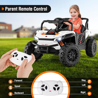 Costzon Kids UTV, 12V Battery Powered Electric Off-Road Car w/Remote Control - Image 7